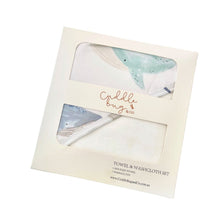 Load image into Gallery viewer, Cuddle Bug & Co Hooded Towel & Washcloth Set