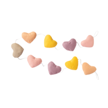 Load image into Gallery viewer, Living Textiles Heart Bunting Decoration