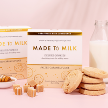 Load image into Gallery viewer, Made to Milk Deluxe Salted Caramel Fudge Cookie