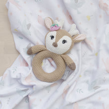 Load image into Gallery viewer, Living Textiles Jersey Swaddle & Rattle Gift Set