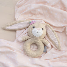 Load image into Gallery viewer, Living Textiles Jersey Swaddle & Rattle Gift Set