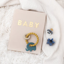 Load image into Gallery viewer, Playground Silicone Elephant Teether (Silicone Ring)