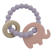 Load image into Gallery viewer, Playground Silicone Elephant Teether (Silicone Ring)