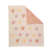 Load image into Gallery viewer, Living Textiles Jacquard Baby Blanket - Bohemian Bliss Hearts
