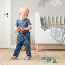 Load image into Gallery viewer, Done by Deer Croco Pull Along Wiggle Toy