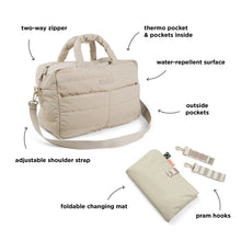 Load image into Gallery viewer, Done by Deer Quilted Changing Bag - Sand