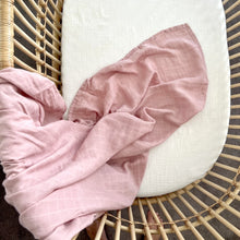 Load image into Gallery viewer, Mini & Me Lace Trim Cotton Swaddle