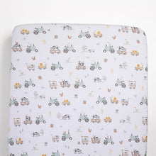 Load image into Gallery viewer, Living Textiles Jersey Port-a-Cot Fitted Sheet & Pillowcase