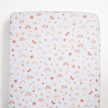 Load image into Gallery viewer, Living Textiles Jersey Port-a-Cot Fitted Sheet & Pillowcase