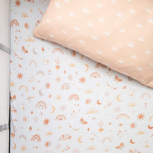 Load image into Gallery viewer, Living Textiles Jersey Port-a-Cot Fitted Sheet & Pillowcase
