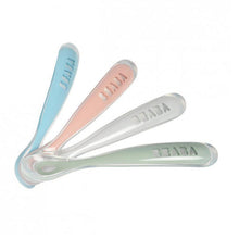Load image into Gallery viewer, Beaba 1st Age Silicone Spoons - 4 Pack