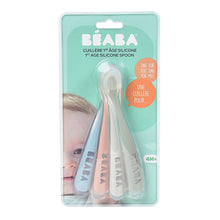 Load image into Gallery viewer, Beaba 1st Age Silicone Spoons - 4 Pack