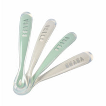 Load image into Gallery viewer, Beaba 1st Age Silicone Spoons - 4 Pack