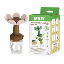 Load image into Gallery viewer, Haakaa Flower Fresh Food Feeder & Cover Set