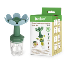 Load image into Gallery viewer, Haakaa Flower Fresh Food Feeder & Cover Set