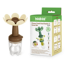 Load image into Gallery viewer, Haakaa Flower Fresh Food Feeder & Cover Set
