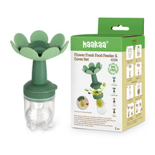 Load image into Gallery viewer, Haakaa Flower Fresh Food Feeder & Cover Set