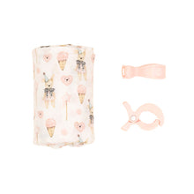 Load image into Gallery viewer, All4Ella Organic Cotton Muslin Swaddle & Pram Peg x 2 Gift Set