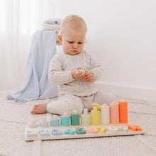 Load image into Gallery viewer, Bubble Wooden Numbers & Blocks Counting Set