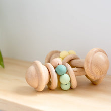 Load image into Gallery viewer, OB Designs Pastel Multi Color Wooden Rattle Toy