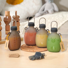 Load image into Gallery viewer, Haakaa Happii Bear Silicone Milk Storage Bag - 260ml, 2 pack, Grey