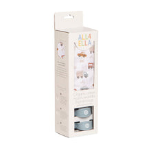 Load image into Gallery viewer, All4Ella Organic Cotton Muslin Swaddle & Pram Peg x 2 Gift Set