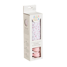 Load image into Gallery viewer, All4Ella Organic Cotton Muslin Swaddle & Pram Peg x 2 Gift Set
