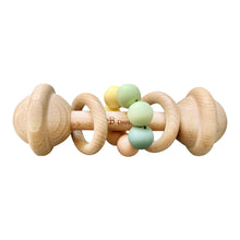 Load image into Gallery viewer, OB Designs Pastel Multi Color Wooden Rattle Toy
