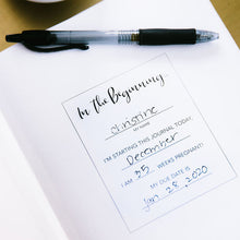 Load image into Gallery viewer, Pearhead Pregnancy Journal - Linen