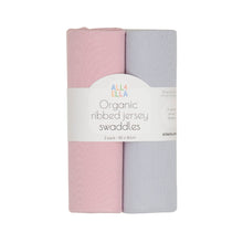 Load image into Gallery viewer, All4Ella Ribbed Jersey Swaddles 2pk