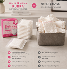 Load image into Gallery viewer, Ninja Mama Rubra Absorbent Disposable Postpartum Underwear - 10 pack