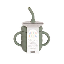 Load image into Gallery viewer, All4Ella Silicone Sippy Cup with Straw