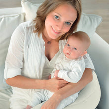 Load image into Gallery viewer, Theraline Plushy Moon Cuddle & Nursing Pillow - Cream