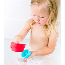 Load image into Gallery viewer, Ubbi Lighthouse Stacking Cups Bath Toy see