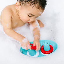 Load image into Gallery viewer, Ubbi Boat & Buoys Bath Toy