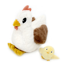 Load image into Gallery viewer, Les Ptipotos Mum & Baby Plush Toys - FARM