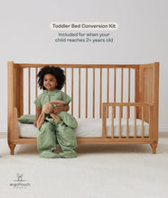 Load image into Gallery viewer, Lyra Convertible Cot Beechwood