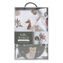 Load image into Gallery viewer, Living Textiles Hello World Gift Set - Forest Retreat
