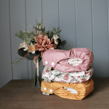 Load image into Gallery viewer, Earthside Eco Bums 'Our Love' OSFM Side Snapping Cloth Nappy