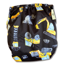Load image into Gallery viewer, Earthside Eco Bum 'Digger Daze' OSFM Side Snapping Cloth Nappy