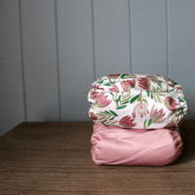 Load image into Gallery viewer, Earthside Eco Bums 'Our Love' OSFM Side Snapping Cloth Nappy