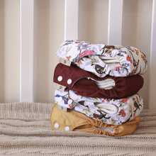 Load image into Gallery viewer, Earthside Eco Bum 'Bush Magic' OSFM Side Snapping Cloth Nappy