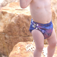 Load image into Gallery viewer, Earthside Eco Bum 'Nangari - To Sleep' OSFM Side Snapping Cloth Nappy