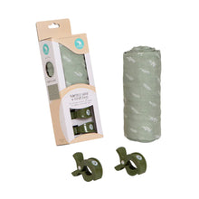 Load image into Gallery viewer, All4Ella Bamboo Swaddle & Pram Peg Gift Set