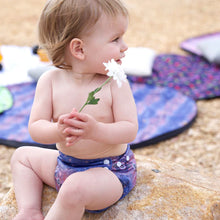 Load image into Gallery viewer, Earthside Eco Bum 'Nangari - To Sleep' OSFM Side Snapping Cloth Nappy