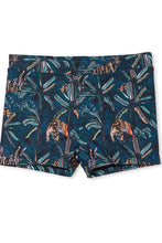 Load image into Gallery viewer, Milky Tiger Palm Swim Short