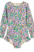 Load image into Gallery viewer, Milky Retro Long Sleeve Swimsuit