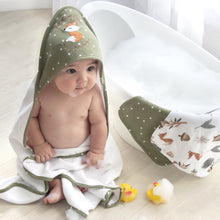 Load image into Gallery viewer, Living Textiles Baby Hooded Towel