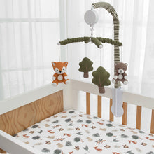 Load image into Gallery viewer, Living Textiles Musical Cot Mobile Forest Retreat
