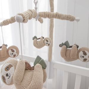 Living Textiles Musical Cot Mobile Happy Sloth
